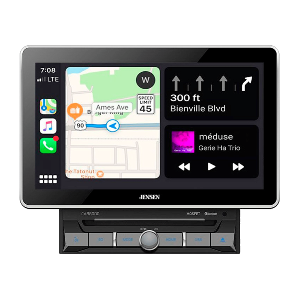 10.1″ CD/DVD Multimedia Receiver with Apple CarPlay and Android Auto – CAR8000