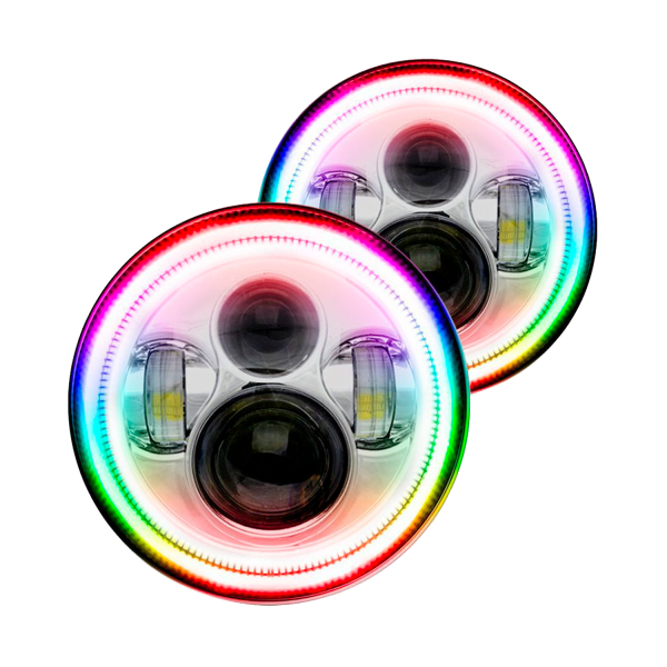 Oracle Lighting® - Round Color Halo Sealed Beam Headlights