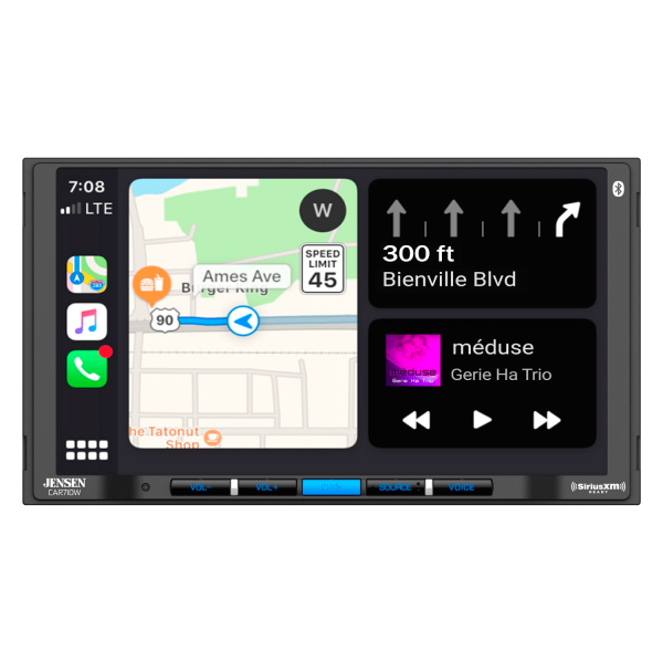Jensen CAR70V 7" Digital Media Receiver Compatible with Android Auto and Apple CarPlay - Görsel 2