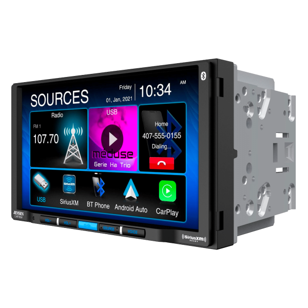 Jensen CAR70V 7" Digital Media Receiver Compatible with Android Auto and Apple CarPlay - Görsel 3