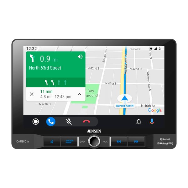 Jensen CAR910X 9 inch Mechless Multimedia Receiver with Apple CarPlay l Android Auto l SiriusXM-Ready l Built-in Bluetooth l 240 Watts MOSFET Power (60W x 4) - Görsel 3