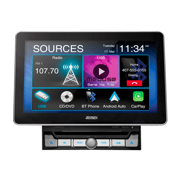 10.1″ CD/DVD Multimedia Receiver with Apple CarPlay and Android Auto – CAR8000 - Görsel 3